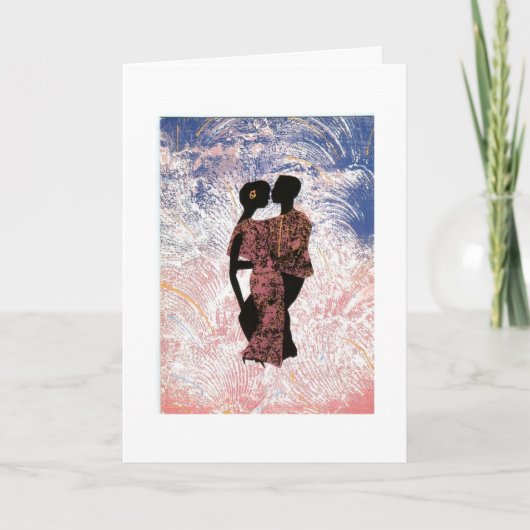 Carte d'anniversaire pour la danse de la mère et d (Devant)