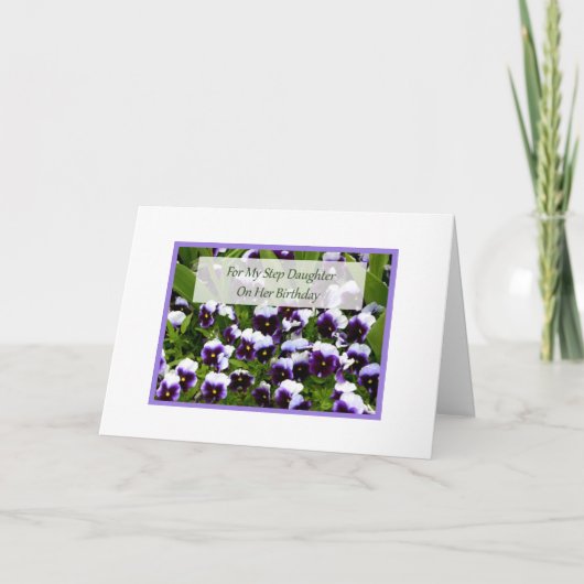 Carte d'anniversaire pour la fille d'étape (Devant)