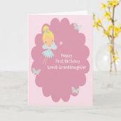 Carte d'anniversaire pour la grande petite-fille (Fleur jaune)