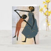 Carte d'anniversaire pour la mère et la fille (Fleur jaune)