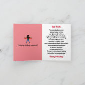 Carte d'anniversaire pour la mère la plus fly afro (Intérieur)