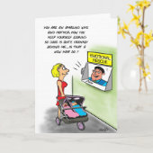 Carte d'anniversaire pour la nouvelle maman avec j (Fleur jaune)