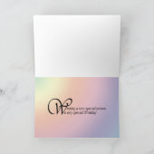 Carte d'anniversaire pour la soeur avec oublie-moi (Intérieur)