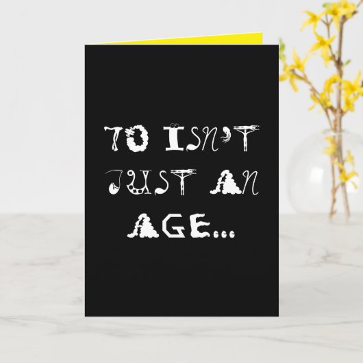 Carte d'anniversaire pour l'âge 70 (Fleur jaune)