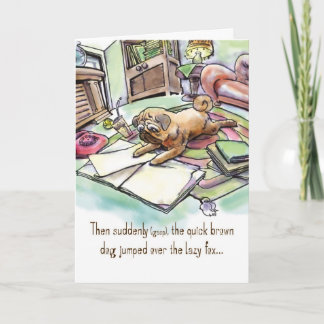Carte d'anniversaire pour l'amoureux des chiens -