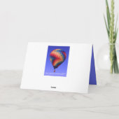 Carte d'anniversaire pour le ballon à air chaud *P (Dos)