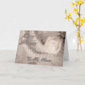 Carte d'anniversaire pour le fiancé (Fleur jaune)