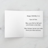 Carte d'anniversaire pour le fils (Intérieur)