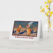 Carte d'anniversaire pour le frère (Fleur jaune)