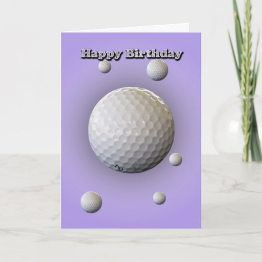 Carte d'anniversaire pour le golfeur (Devant)