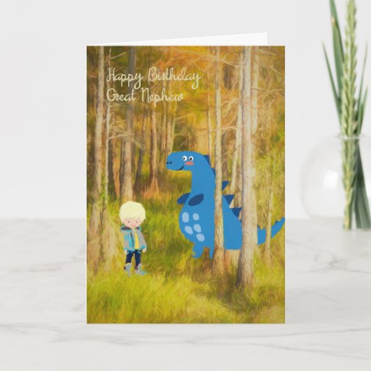 Carte d'anniversaire pour le Grand Nephew (Devant)