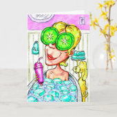 Carte d'anniversaire pour le Marathoner - Bath de (Fleur jaune)