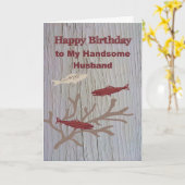 Carte d'anniversaire pour le mari qui aime le pois (Fleur jaune)