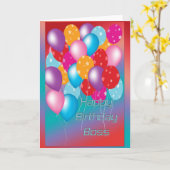 Carte d'anniversaire pour le patron (Fleur jaune)