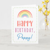 Carte d'anniversaire pour le pavot (Fleur jaune)