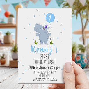 Carte d'anniversaire pour le premier anniversaire