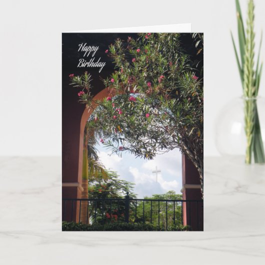 Carte d'anniversaire pour le prêtre paroissial (Devant)