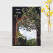 Carte d'anniversaire pour le prêtre paroissial (Fleur jaune)