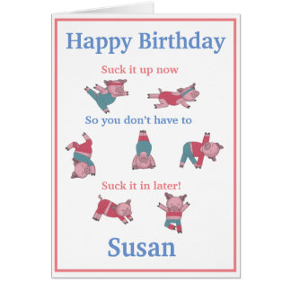 Carte d'anniversaire pour le yoga de remise en for