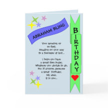 Carte d'anniversaire pour les adolescents