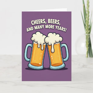 Carte d'anniversaire pour les amateurs de bière