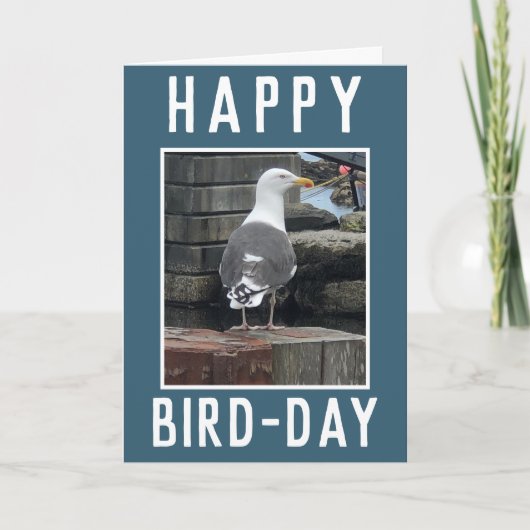Carte d'anniversaire pour les amateurs d'oiseaux (Devant)