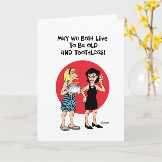 Carte d'anniversaire pour les amis (Fleur jaune)