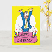 Carte d'anniversaire pour les clients (Fleur jaune)