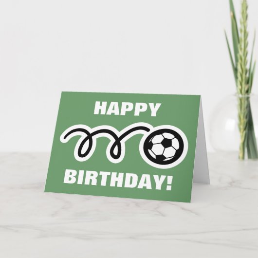 Carte d'anniversaire pour les fans de football (Devant)