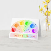 Carte d'anniversaire pour les femmes droites ou le (Fleur jaune)