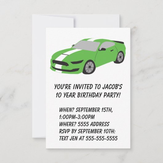 Carte d'anniversaire pour les garçons et les homme (Devant)