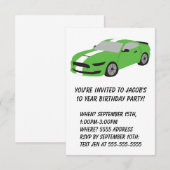 Carte d'anniversaire pour les garçons et les homme (Devant / Derrière)