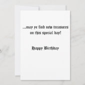 Carte d'anniversaire pour les jeunes garçons (Dos)