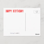 Carte d'anniversaire pour les personnes spéciales (Dos)