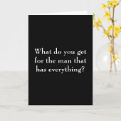 Carte d'anniversaire pour l'homme qui a tout (Fleur jaune)