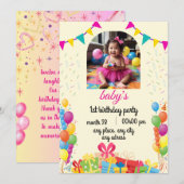 carte d'anniversaire pour ma chérie (Devant / Derrière)