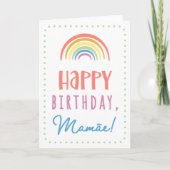 Carte d'anniversaire pour Mamãe (Devant)
