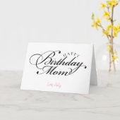 Carte d'anniversaire pour maman (Fleur jaune)