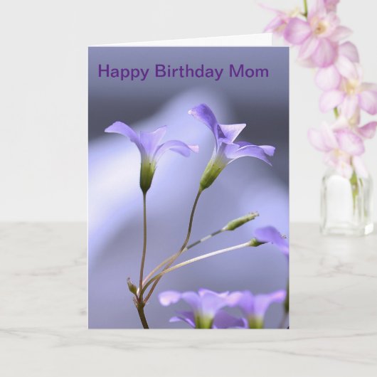 Carte d'anniversaire pour maman (Orchidée)