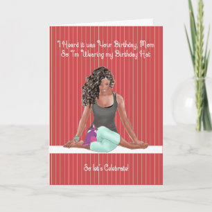 Carte d'anniversaire pour maman du chat