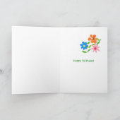 Carte d'anniversaire pour maman - Flower Power (Intérieur)