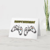Carte d'anniversaire pour manettes de jeu (Devant)