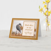 Carte d'anniversaire pour Mari Gold avec Heron (Fleur jaune)