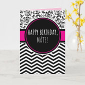 Carte d'anniversaire pour Mate (Fleur jaune)
