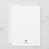 Carte d'anniversaire pour mon amour (Dos)
