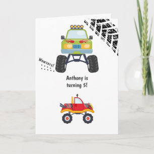 Carte d'anniversaire pour Monster Truck