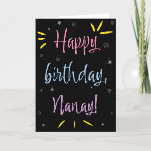 Carte d'anniversaire pour Nanay