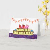 Carte d'anniversaire pour Nanay (Fleur jaune)