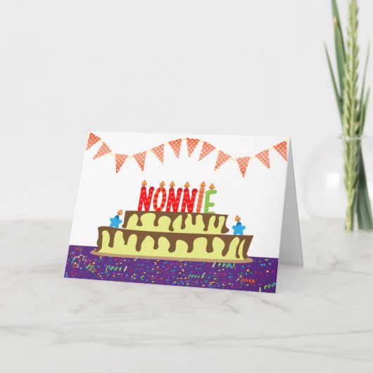 Carte d'anniversaire pour Nonnie (Devant)