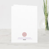 Carte d'anniversaire pour opossum (Dos)